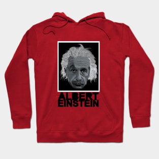 Albert Einstein Black Text Hoodie